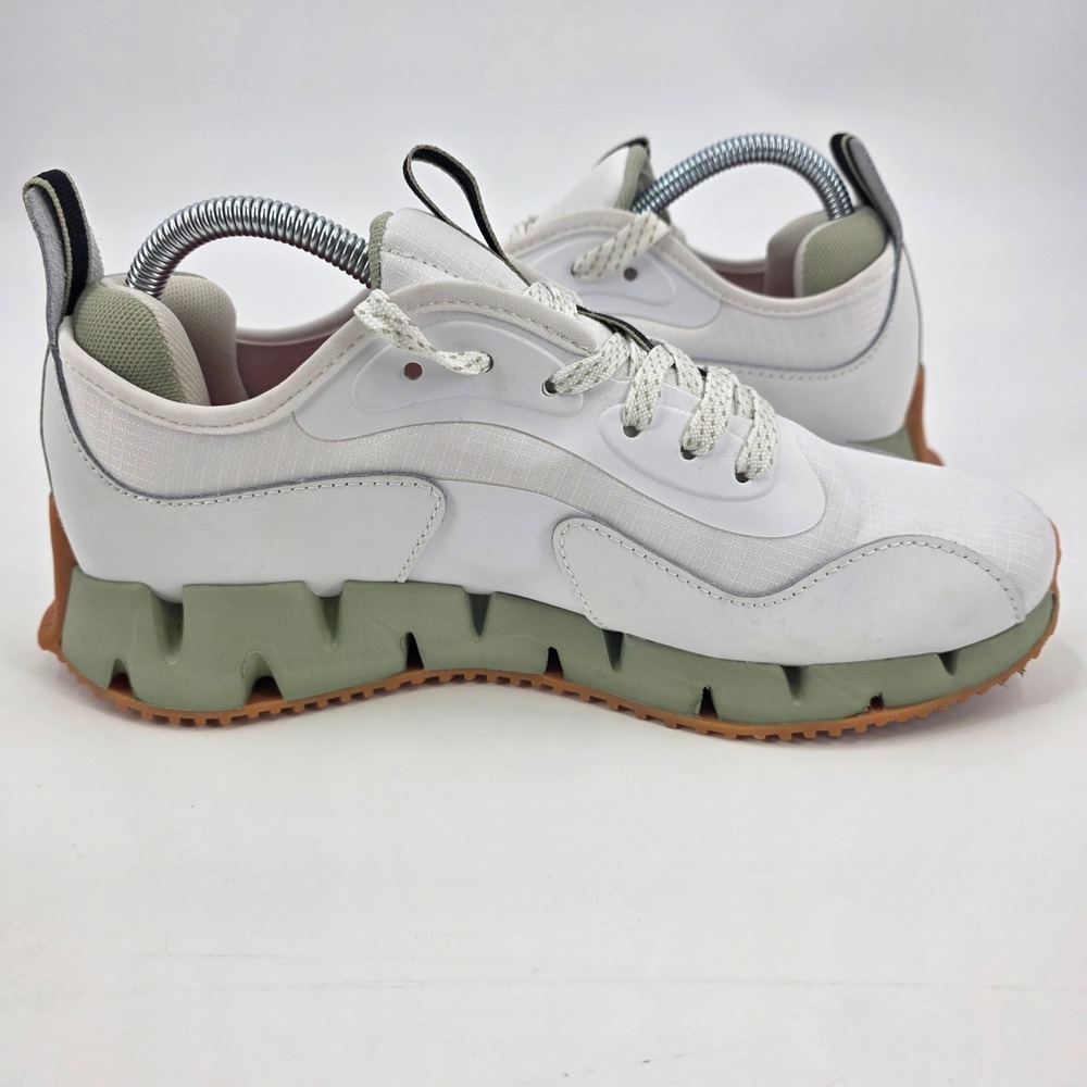 REEBOK ZIG DYNAMICA RUNNING SHOES WOMENS SIZE 8.5 WHITE GREEN SNEAKERS TECH EUC! - Picture 8 of 12
